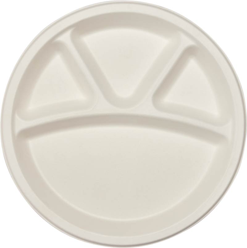 12-4 CP Round Compartment Plate